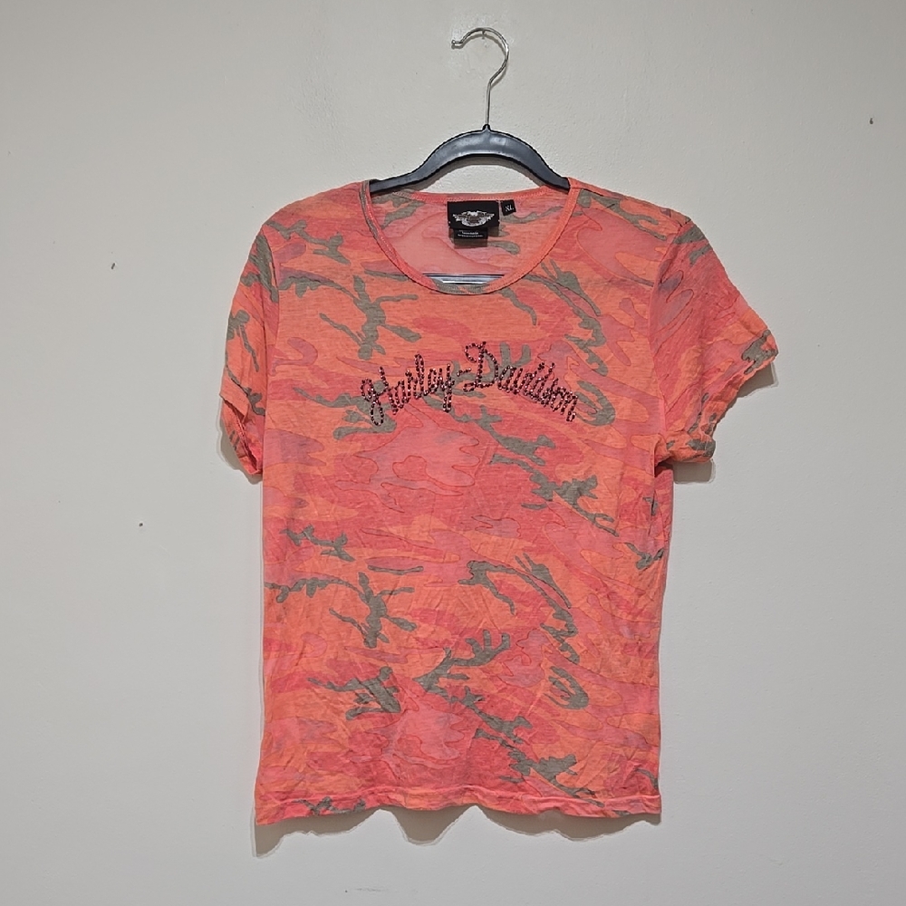 Harley-Davidson Women's Camo Short Sleeve Tee